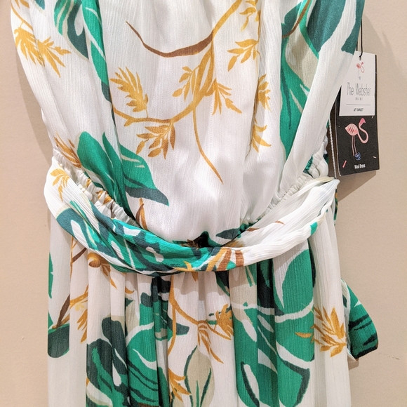 NWT Tropical Print Tube Top Maxi Dress - Picture 4 of 10